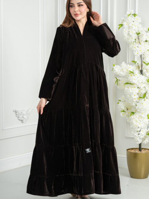 عباية شتوية مخمل طبقات