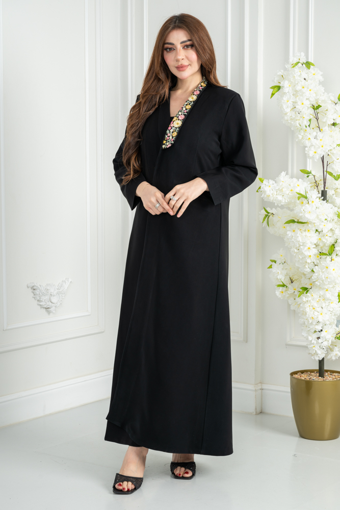 عباية بليزر بتطريز نقشة كمبيوتر - الصورة 12