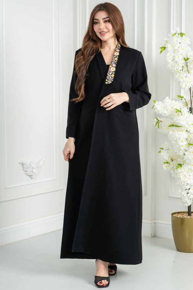 عباية بليزر بتطريز نقشة كمبيوتر - الصورة 11