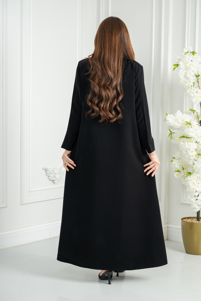 عباية بليزر بتطريز نقشة كمبيوتر - الصورة 6