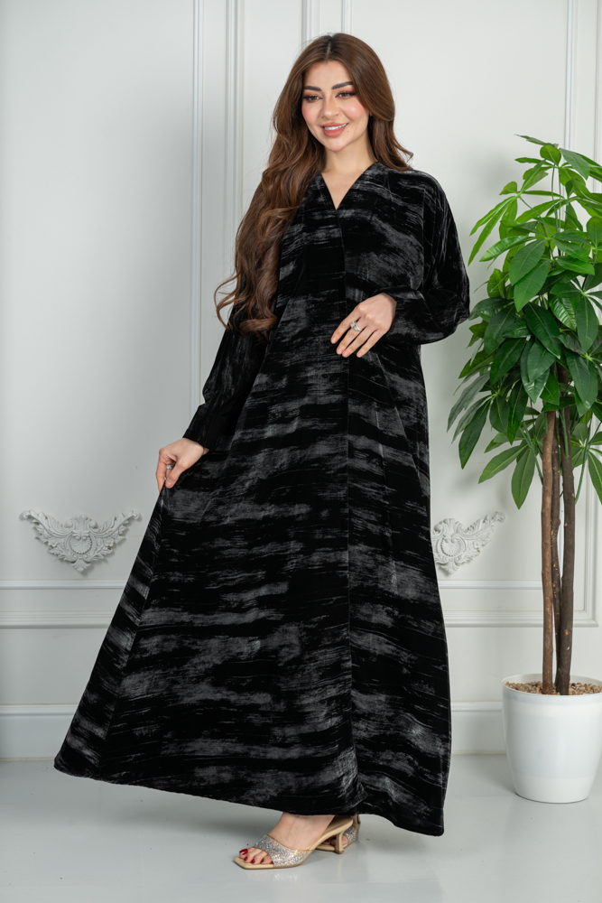 عباية شتوية مخمل كوري - الصورة 11