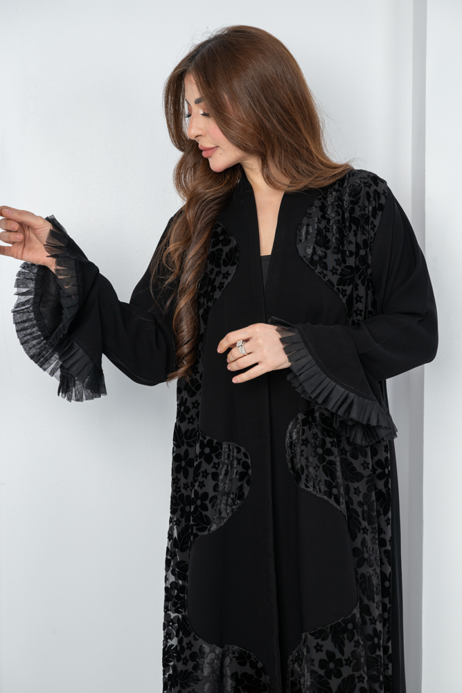 عباية شتوية راقية بتدخيلات - الصورة 5