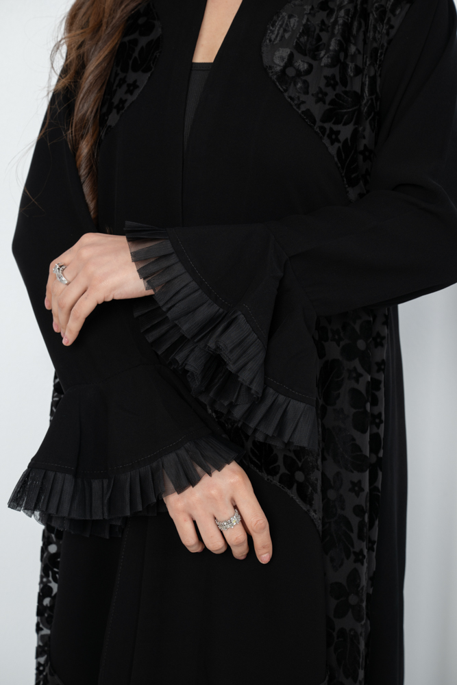 عباية شتوية راقية بتدخيلات - الصورة 9